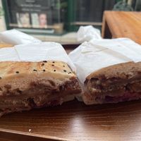 “Chicken” baguette  at Root Vegetarian in Cairns