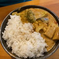 Spicy tofu curry   at Root Vegetarian in Cairns