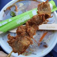 Ch skewer. at Root Vegetarian in Cairns