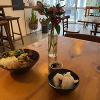 Dining in feat. Bbq pork bun  at Root Vegetarian in Cairns