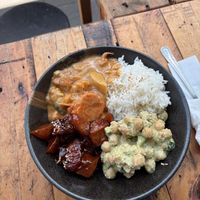 Root Bowl - 3 selections and rice  at Root Vegetarian in Cairns