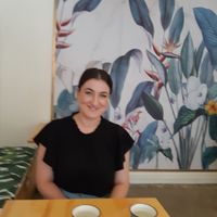 Happy customer at Root Vegetarian in Cairns