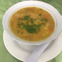 Soup that came with a meal of the day   at Restaurante Vegetariano in Santa Rosa De Cabal