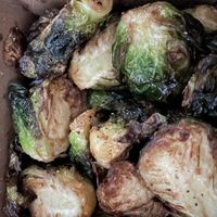 Fried brussels   at Vegan-ish in Philadelphia