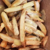 Cheesy fries

These were 🔥🔥🔥. A must try and eat!!! at Vegan-ish in Philadelphia