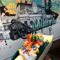 Rainbow Road Taco at Sweet Rolled Tacos in Salt Lake City