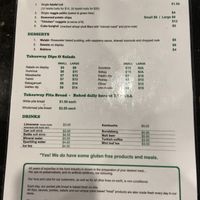 Menu page 2 at Yababa in Brisbane