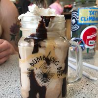 The milkshakes are so good! at Bumbling Bee Vegan Junk Food in Boulder