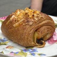 Mushroom Provolone Croissant   at Coffee And Plants in Pasadena