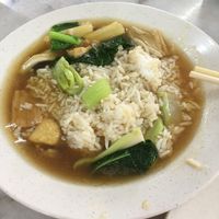 Vegetable rice - part eaten already. at JuFu Vegetarian - Restoran Makan Sayuran in Alor Setar