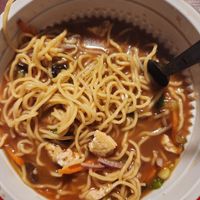 Build Your Own Ramen (curl noodles, vegan miso broth, veggies, tofu) at Bols in Plano