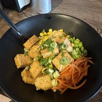Tofu white rice bowl  at Bols in Plano