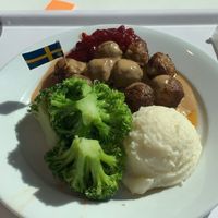 Vegan plant ball dish at IKEA in Tampa