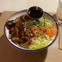 bowl with planted chickenn  at Cantin in Bern