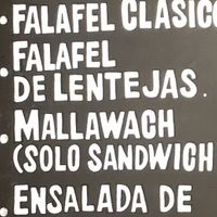 Vegetarian / Vegan friendly menu  at Benaim La Falafería in Buenos Aires