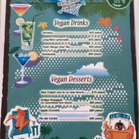 Other side of Menu  at The Beached Bikini in Akumal