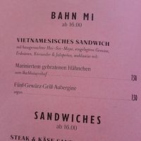 Menu  at Cafe Bar Viktor in Augsburg
