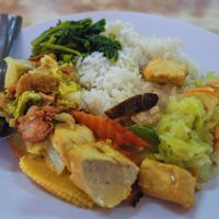 lunch at Rumah Makan Vegetarian Kabar Gembira in 