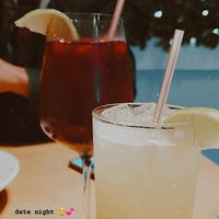 delicious pineapple marg & red wine sangria! on special for $6 each, great deal at Paliottis Westside in Maple Ridge