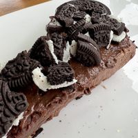 Vegan chocolate Oreo “cheese” cake  at Paliottis Westside in Maple Ridge