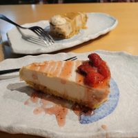 Eggnog+strawberry cheesecake at Paliottis Westside in Maple Ridge