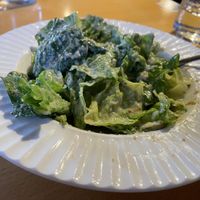 Vegan Caesar Salad. I had been craving this. I ate about 1/2 before thinking to take a picture, it’s so good. Without croutons makes it prefect for my gluten allergy.   at Paliottis Westside in Maple Ridge