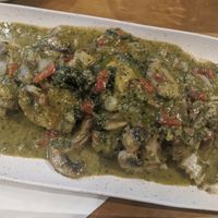 Vegan ravioli with pesto at Paliottis Westside in Maple Ridge