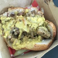 Philly cheesesteak at Sluggo's North Vegetarian Cafe in Chattanooga