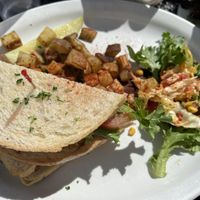 BLT with potatoes  at Sluggo's North Vegetarian Cafe in Chattanooga