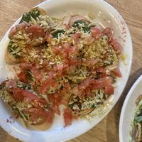 Yummy Pesto Bruschetta!!  at Sluggo's North Vegetarian Cafe in Chattanooga