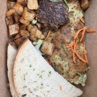 Summer squash omelette  at Sluggo's North Vegetarian Cafe in Chattanooga