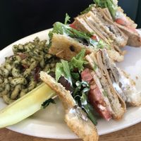 Culture club with pesto pasta salad at Sluggo's North Vegetarian Cafe in Chattanooga