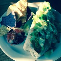 Black bean burrito at Sluggo's North Vegetarian Cafe in Chattanooga