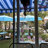 Outside seating at Found in Brighton