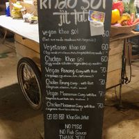 Menu at Khao Soi Jitlut in Pai