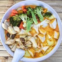 Vegan Khao Soi (from official Instagram) at Khao Soi Jitlut in Pai