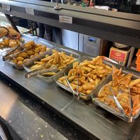 Hot buffet options  at Su Vegan Buffet in West London