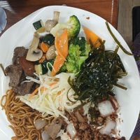 Second plate. Want to eat all of this again! at Su Vegan Buffet in West London