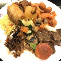 A sample of the food. at Su Vegan Buffet in West London