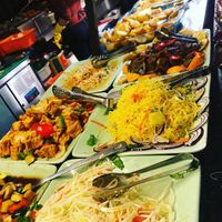 This is all vegan!  at Su Vegan Buffet in West London