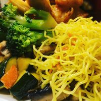 Look at my first selection  at Su Vegan Buffet in West London