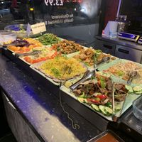 Cold buffet at Su Vegan Buffet in West London