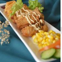 本店西餐主菜-菇扒套餐
厨师的精心创作脆皮的感觉，虽然失败了很多次，但是永不放弃，终于成功了，
顾客吃了津津有味，厨师看了心 at Vege Art 艺素 in Johor Bahru