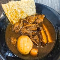 Braised mushroom fish maw with brown rice at Vege Art 艺素 in Johor Bahru