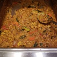 Coconut milk veggie korma at Nepal Cuisine in Boulder