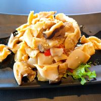 Mushroom salad at OKAMI in Hampton