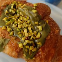 Brioche con ripieno al pistacchio.  at Zia Esterina in Garbagnate Milanese