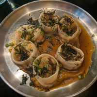 Kimchi dumplings at Double Rainbow Bar & Eating House in Perth