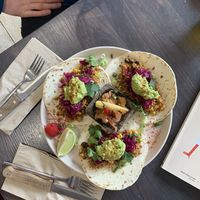 Mexican tacos  at Yonder in Les Deux Alpes