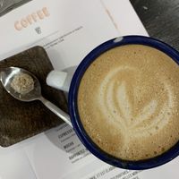 Dirty Chai with oat milk 👌  at Yonder in Les Deux Alpes